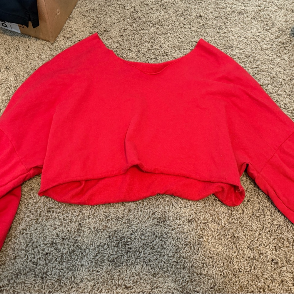 SHEIN Bold Red Knit Top